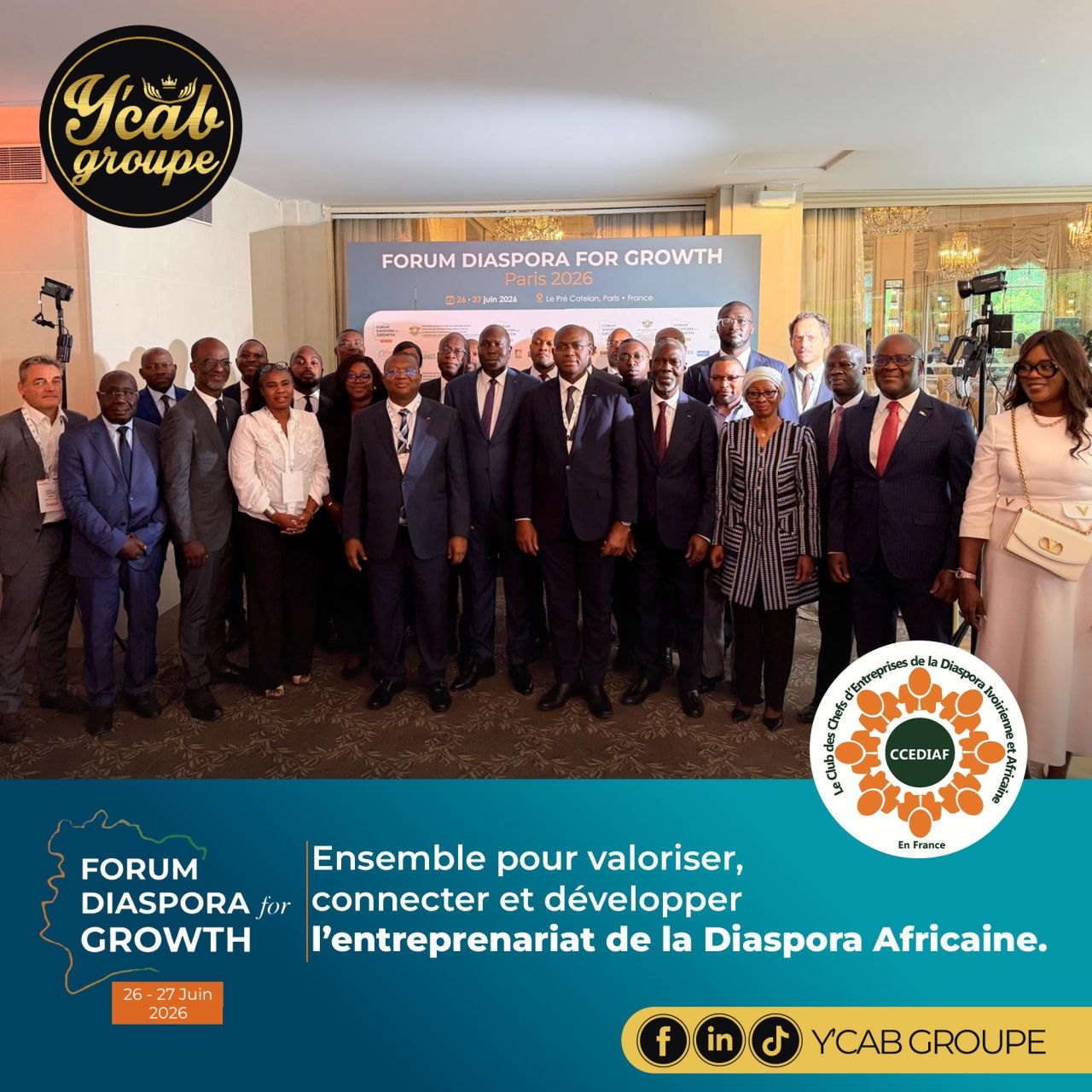 Photo de famille du Forum Diaspora for Growth 2026